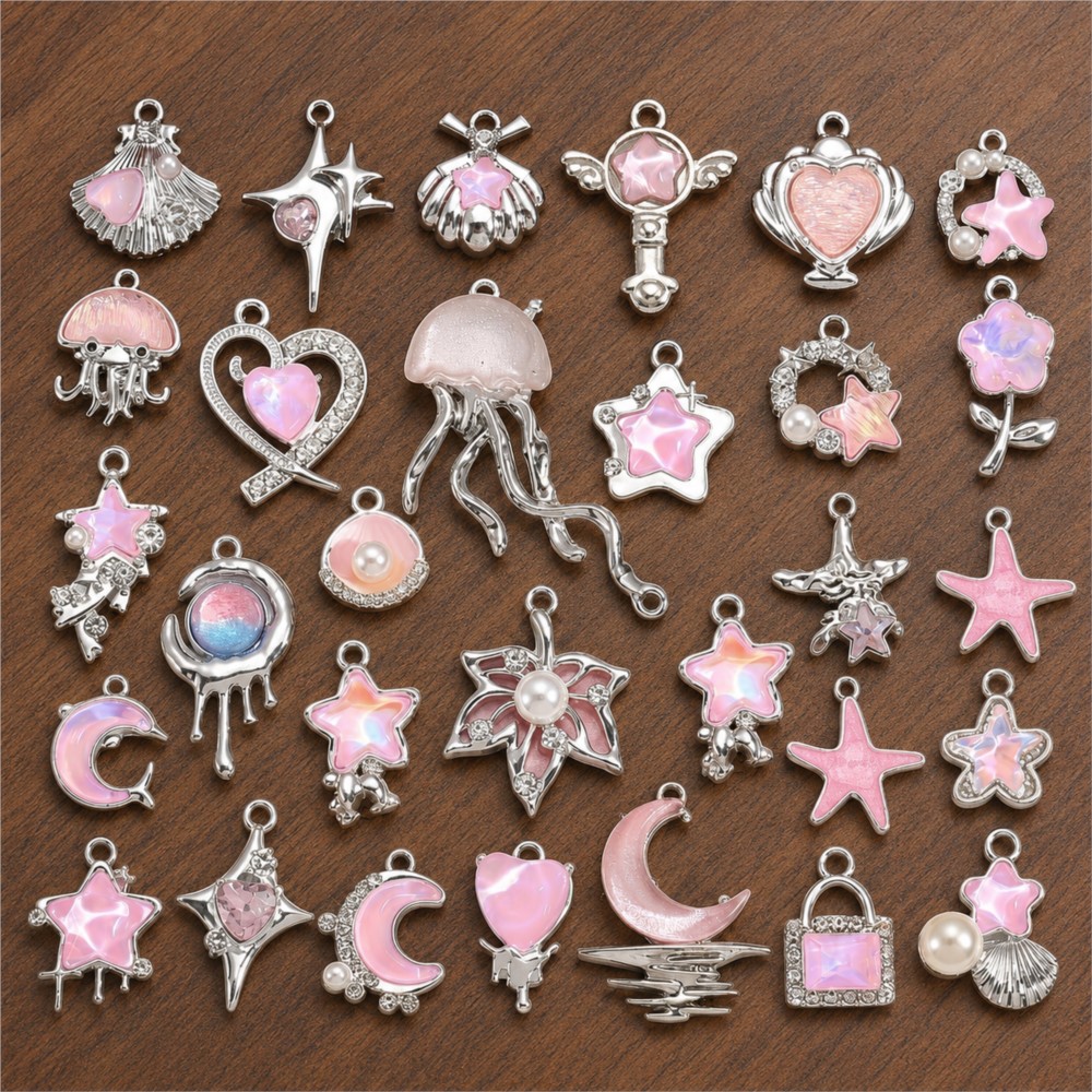 Body Jewelry Y2K - 10Pcs Mix Y2K Styles Crystal Glass