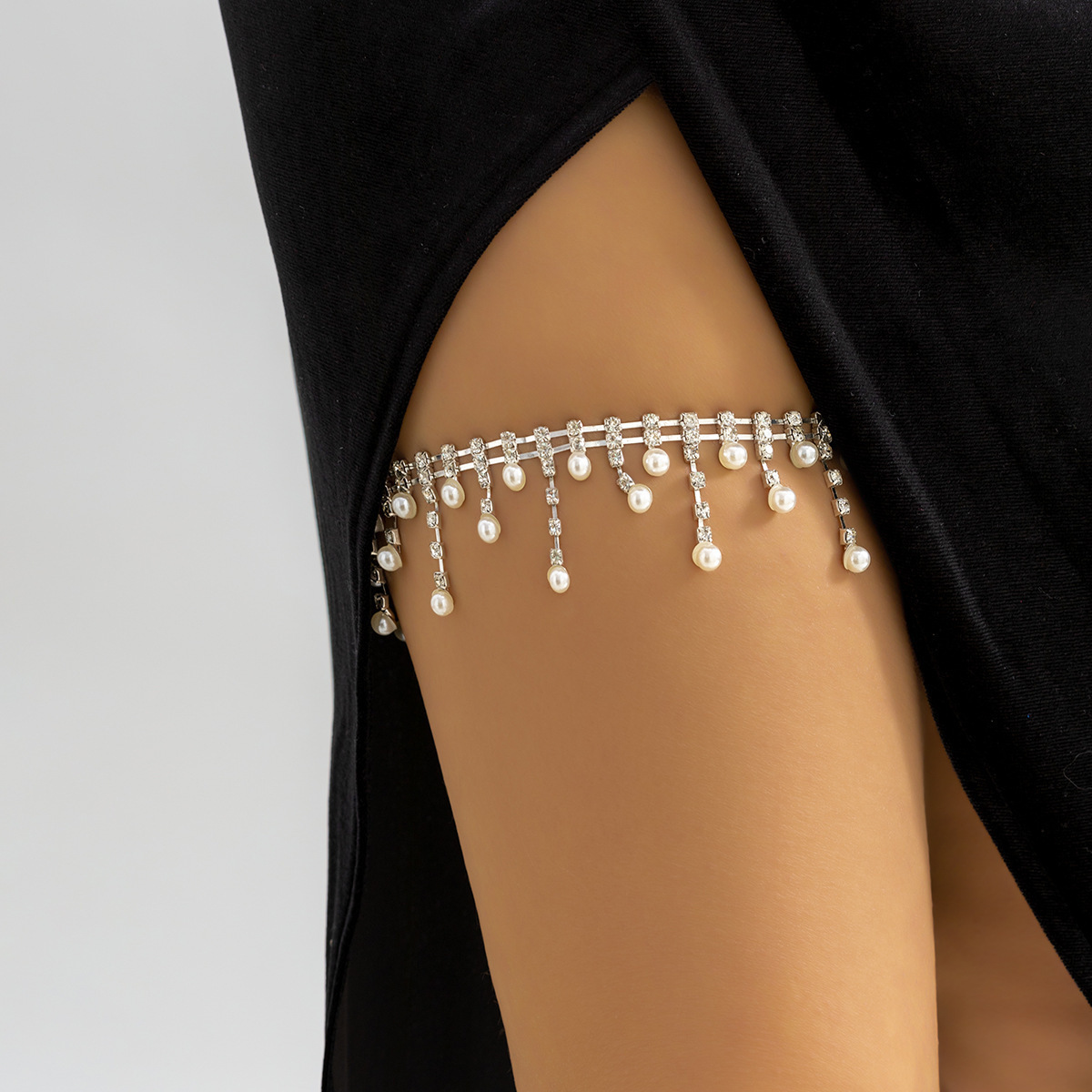 Beaded Pearl Leg Chain for Wom – обзор и цена Body Jewelry Thigh Chain