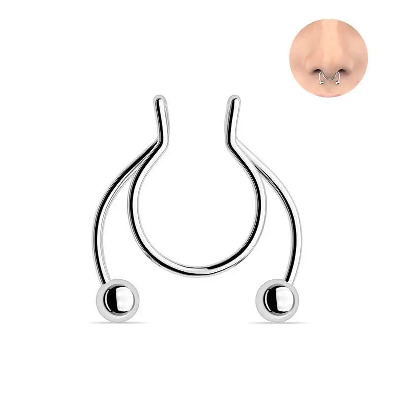 U Shaped Fake Nose Ring Hip Ho – обзор и цена Body Jewelry Nose Studs