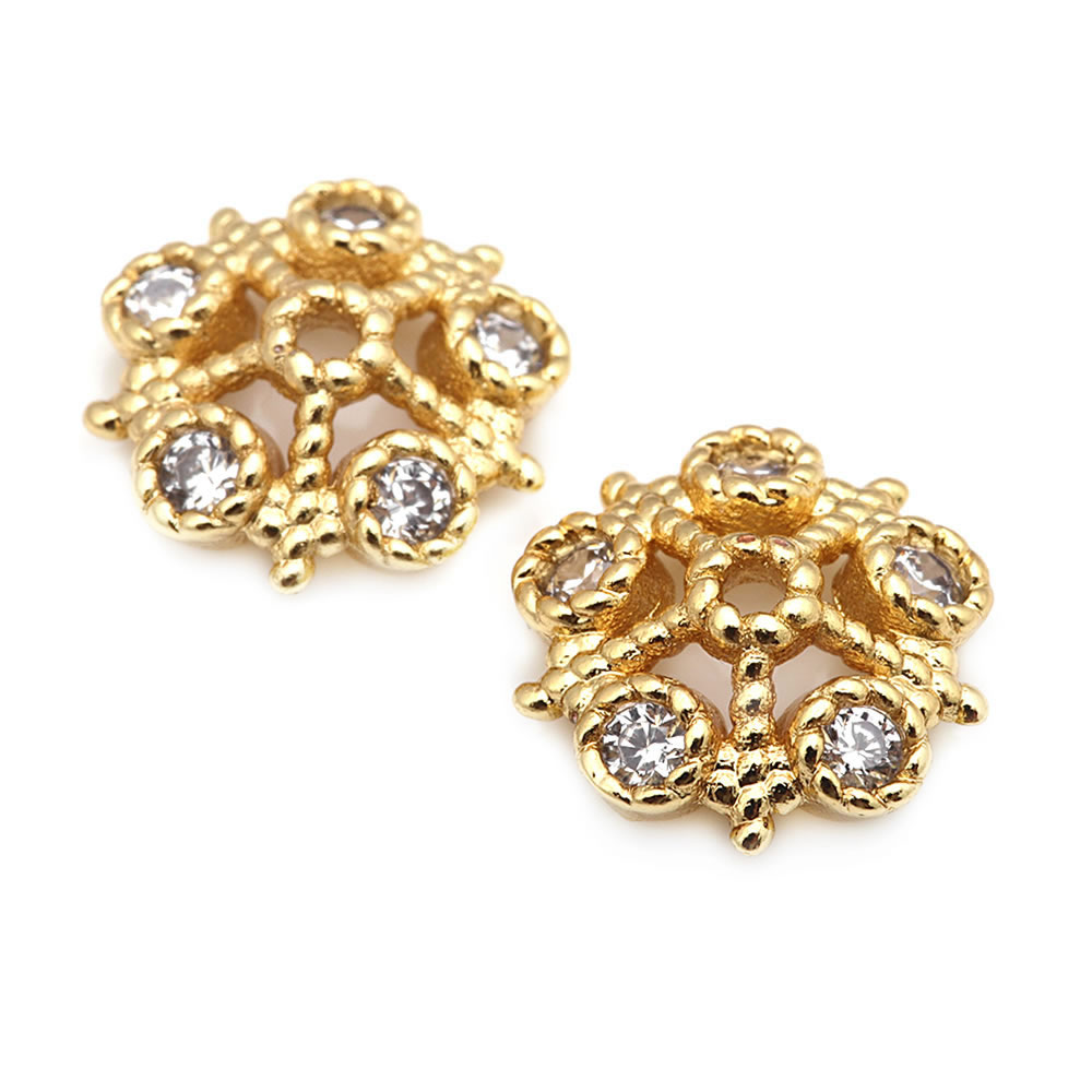 18K Gold Color Brass and Zirco – обзор и цена Body Jewelry High Quality