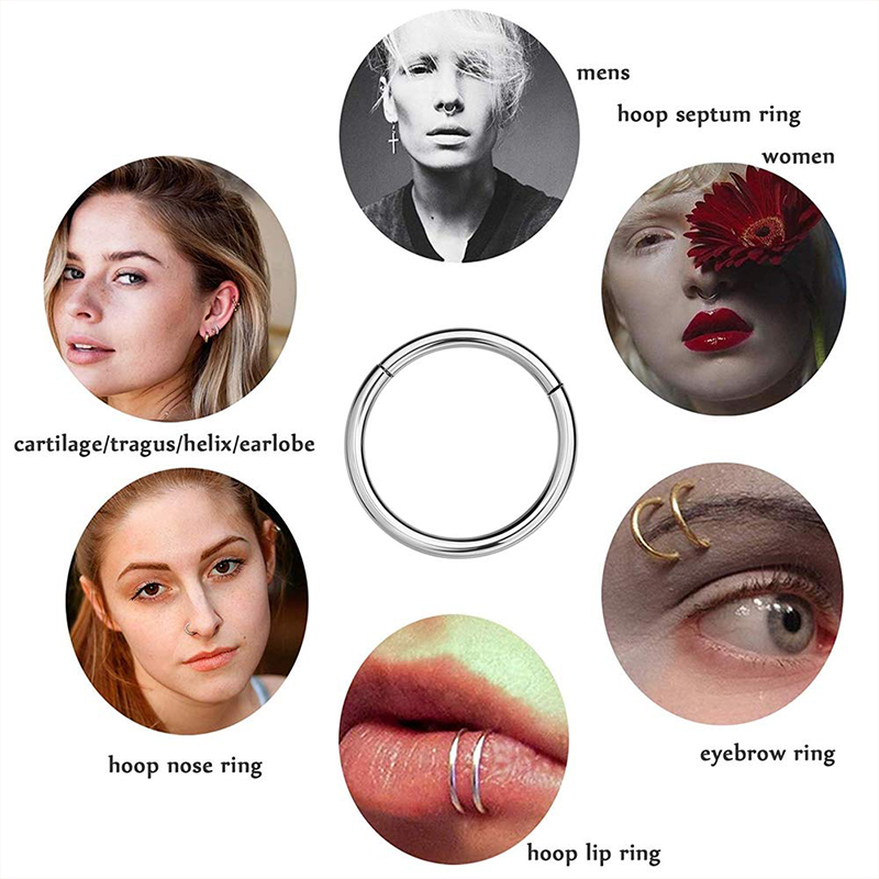 16G 316L Surgical Steel Hinged – обзор и цена Body Jewelry And Piercing