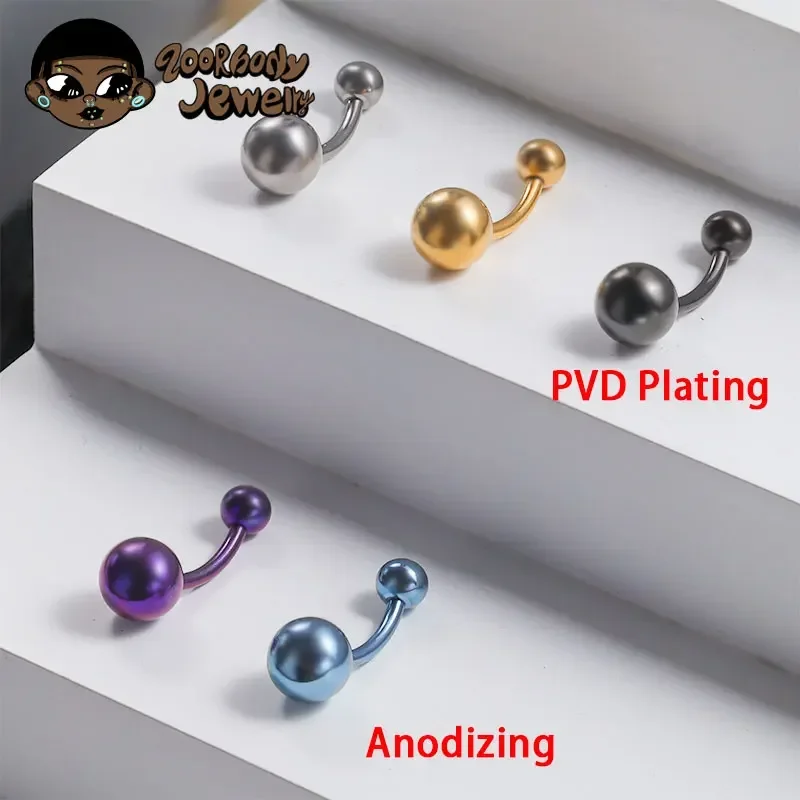 F136 Titanium Pierced Navel Ri – обзор и цена Belly Bar Titanium