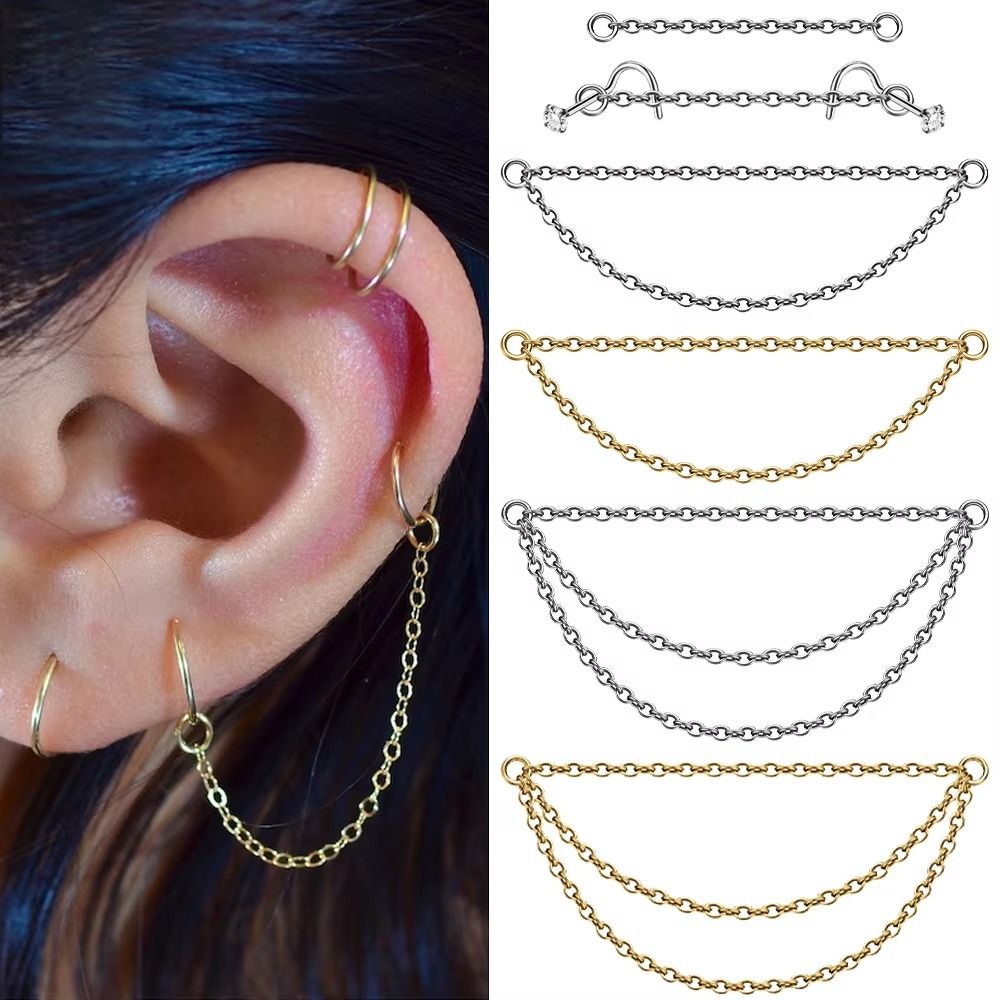 Fashion Titanium Nose Chain Th – обзор и цена Body Jewelry And Piercing