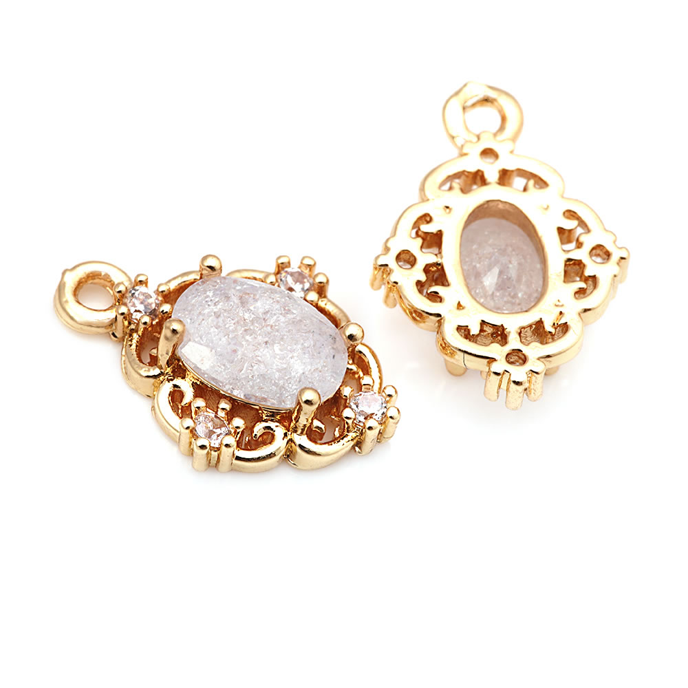 18K Gold Color Brass and Zirco – обзор и цена Body Jewelry High Quality
