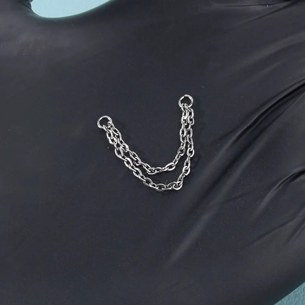 Titanium Nose Chain Double Cha – обзор и цена Body Jewelry And Piercing