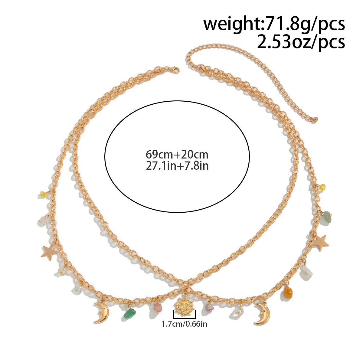 Boho Star Moon Sun Pendant Wai – обзор и цена Body Jewellery
