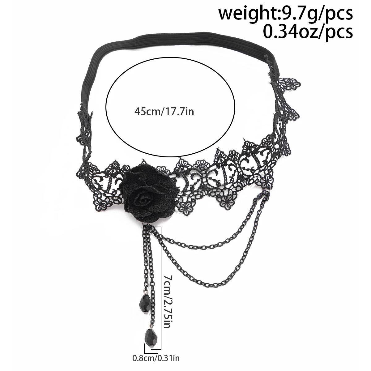 Lacteo Punk Sexy Black Lace El – обзор и цена Body Jewelry Thigh Chain