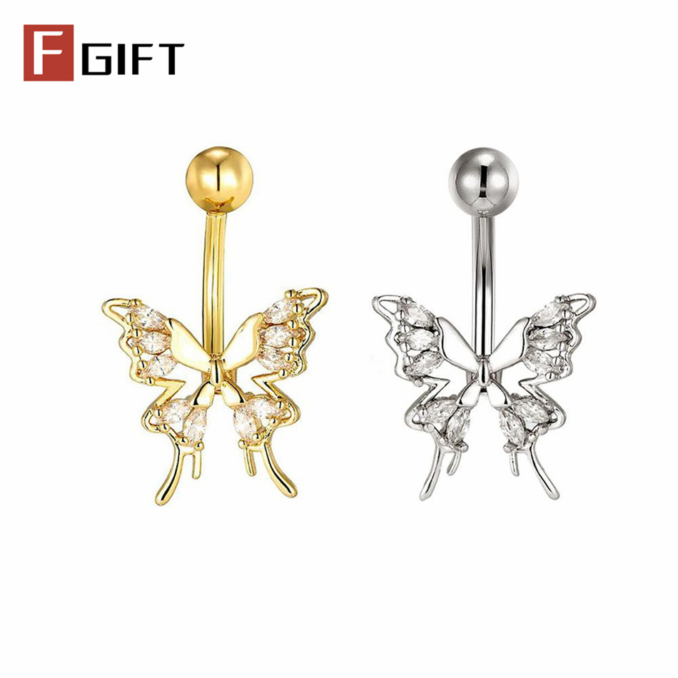 Glittering Hollow Butterfly Na – обзор и цена Belly Bar Titanium