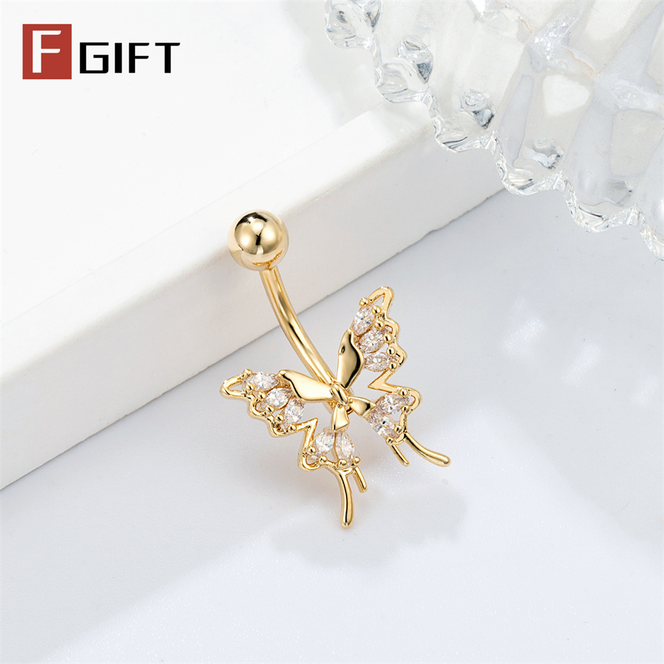 Glittering Hollow Butterfly Na – обзор и цена Belly Bar Titanium