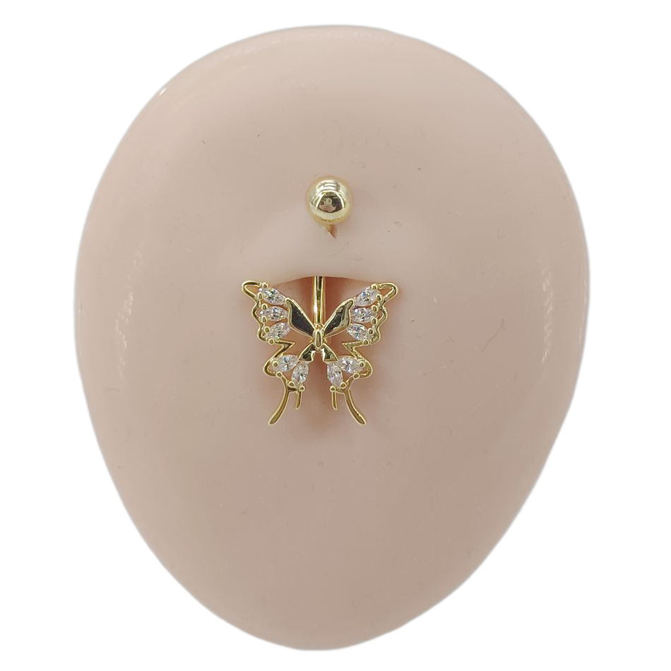 Glittering Hollow Butterfly Na – обзор и цена Belly Bar Titanium