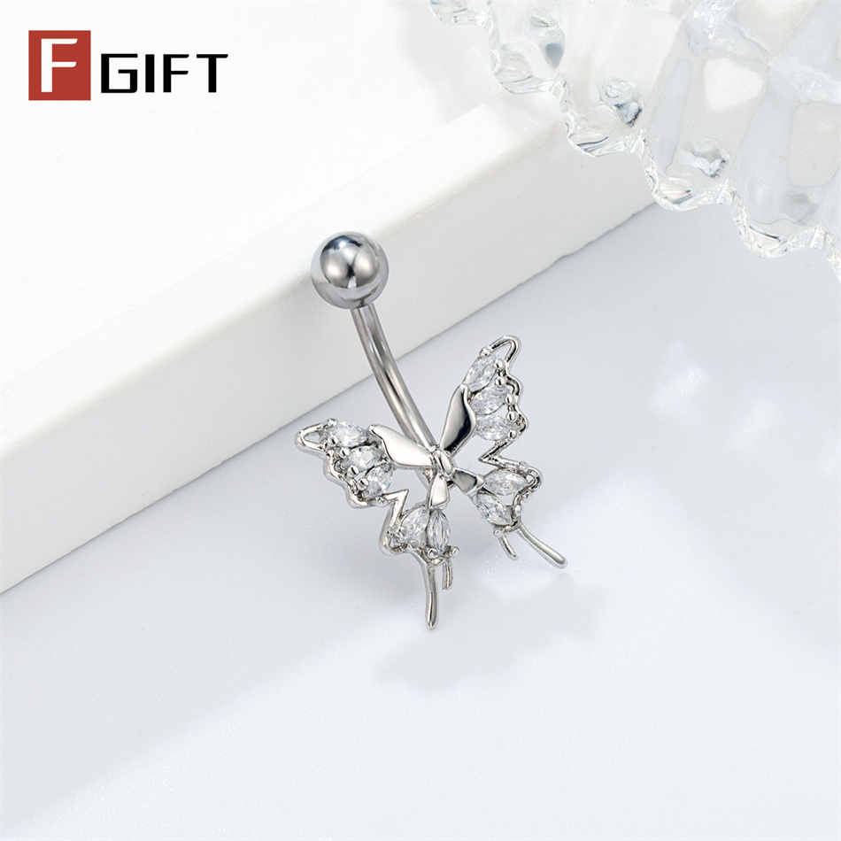 Glittering Hollow Butterfly Na – обзор и цена Belly Bar Titanium