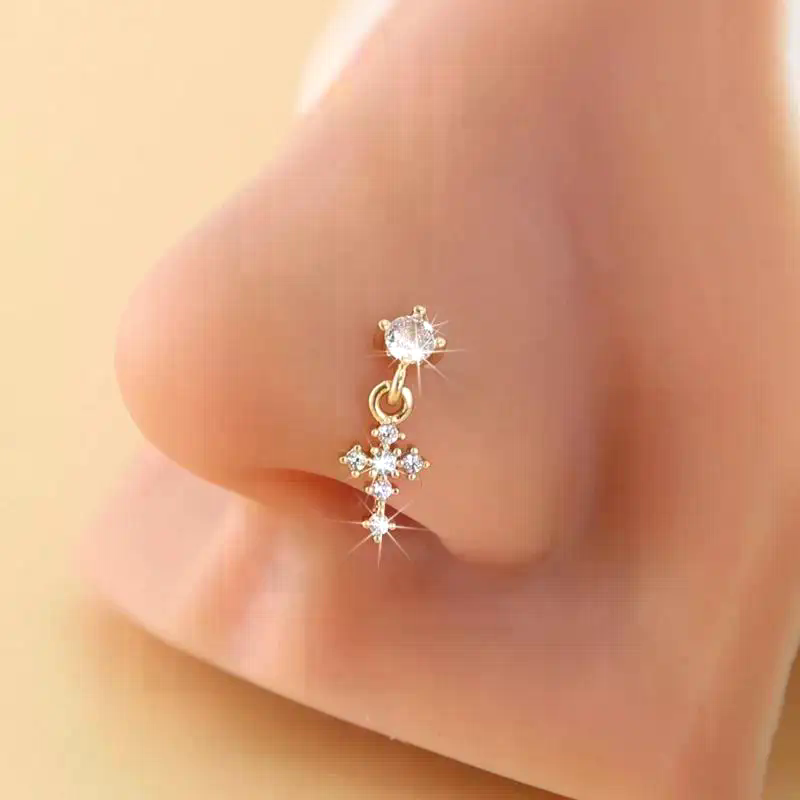 Dangle Nose Rings For Women Cr – обзор и цена Body Jewelry Nose Studs