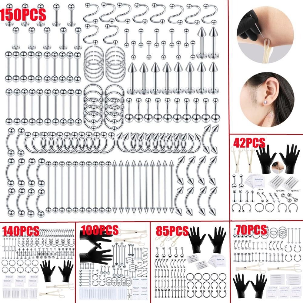 150/140/85/70/42Pcs Body Pierc – обзор и цена Body Jewelry And Piercing