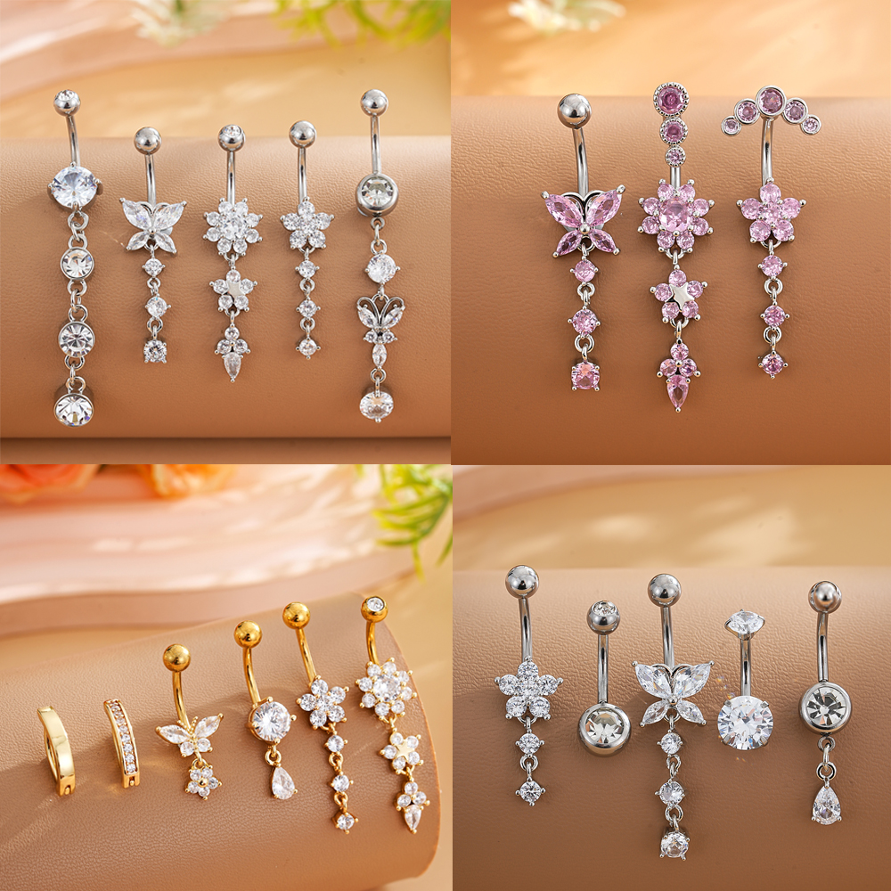 3-8pcs/lot Mixed-Style Belly B – обзор и цена Belly Bar Titanium