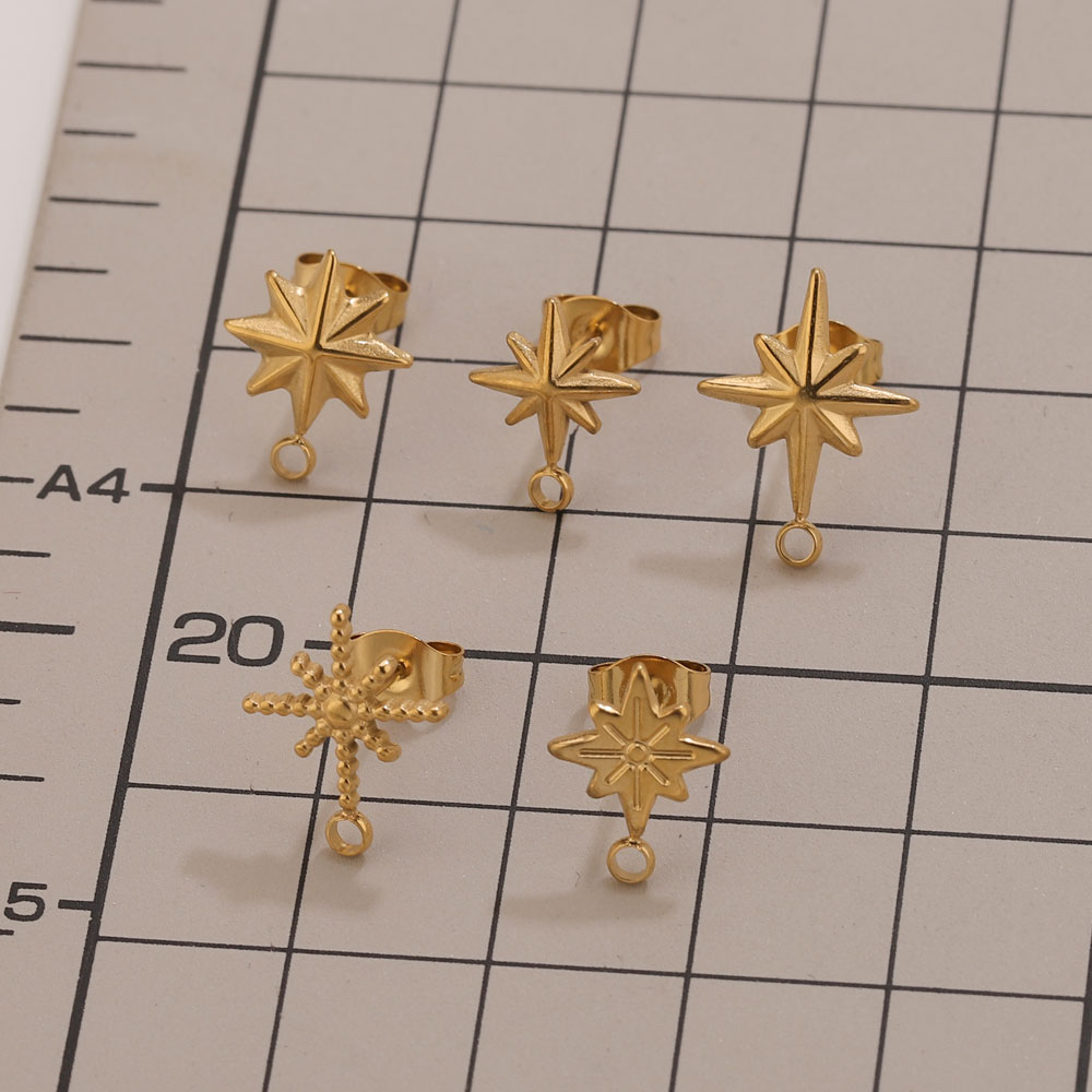 6pcs Stainless Steel Star Earr – обзор и цена Body Jewellery