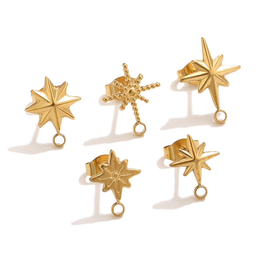 6pcs Stainless Steel Star Earr – обзор и цена Body Jewellery