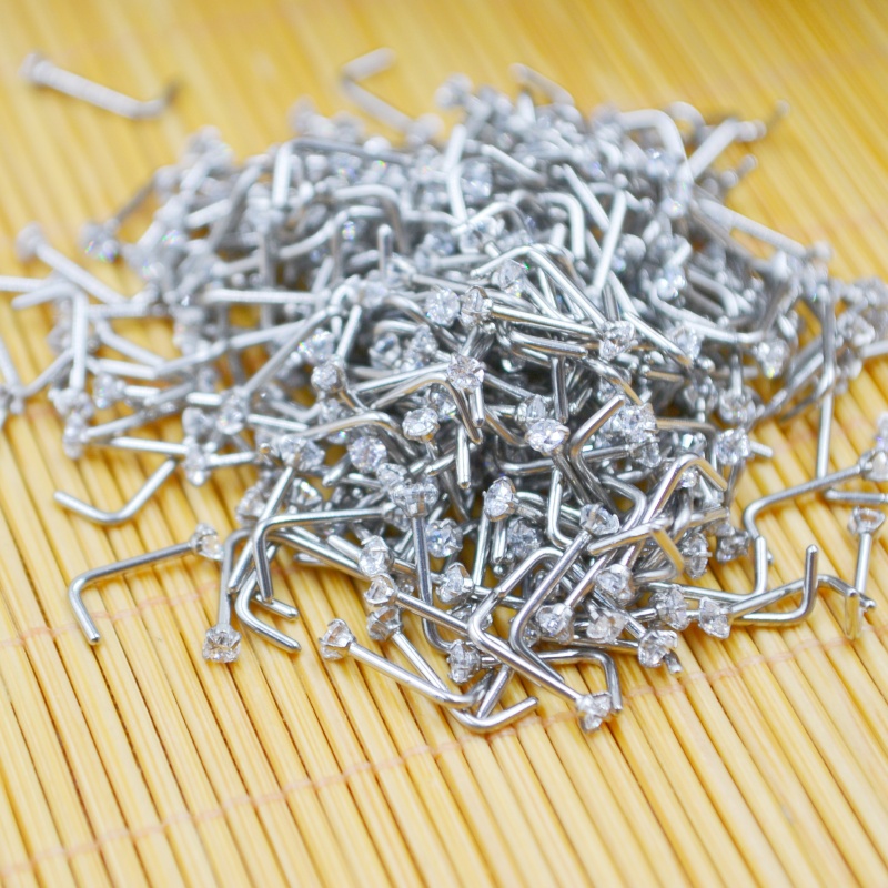 Wholesale 50pcs/Lot 20G PVD Co – обзор и цена Nostril Screw Pin