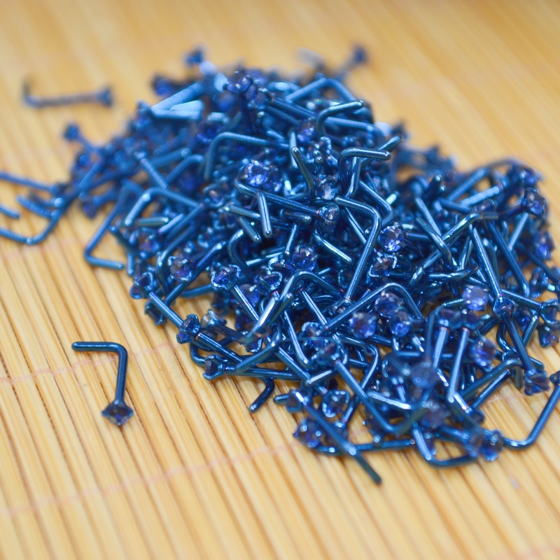 Wholesale 50pcs/Lot 20G PVD Co – обзор и цена Nostril Screw Pin