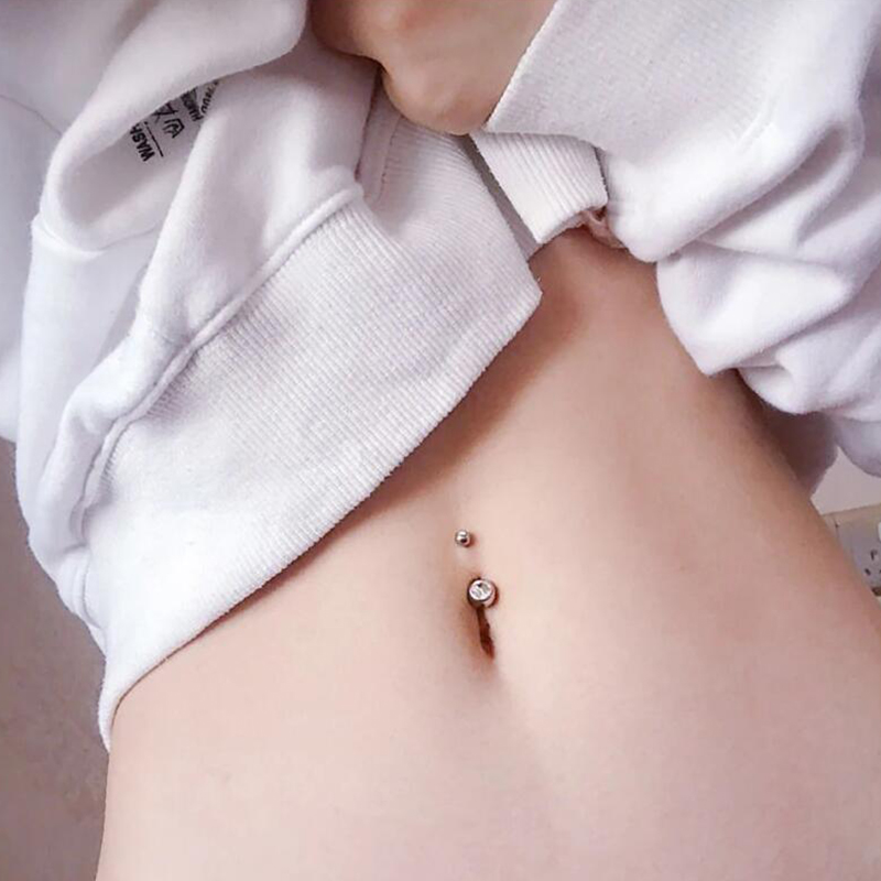 1PC G23 Titanium 14G Gold Colo – обзор и цена Belly Bar Titanium