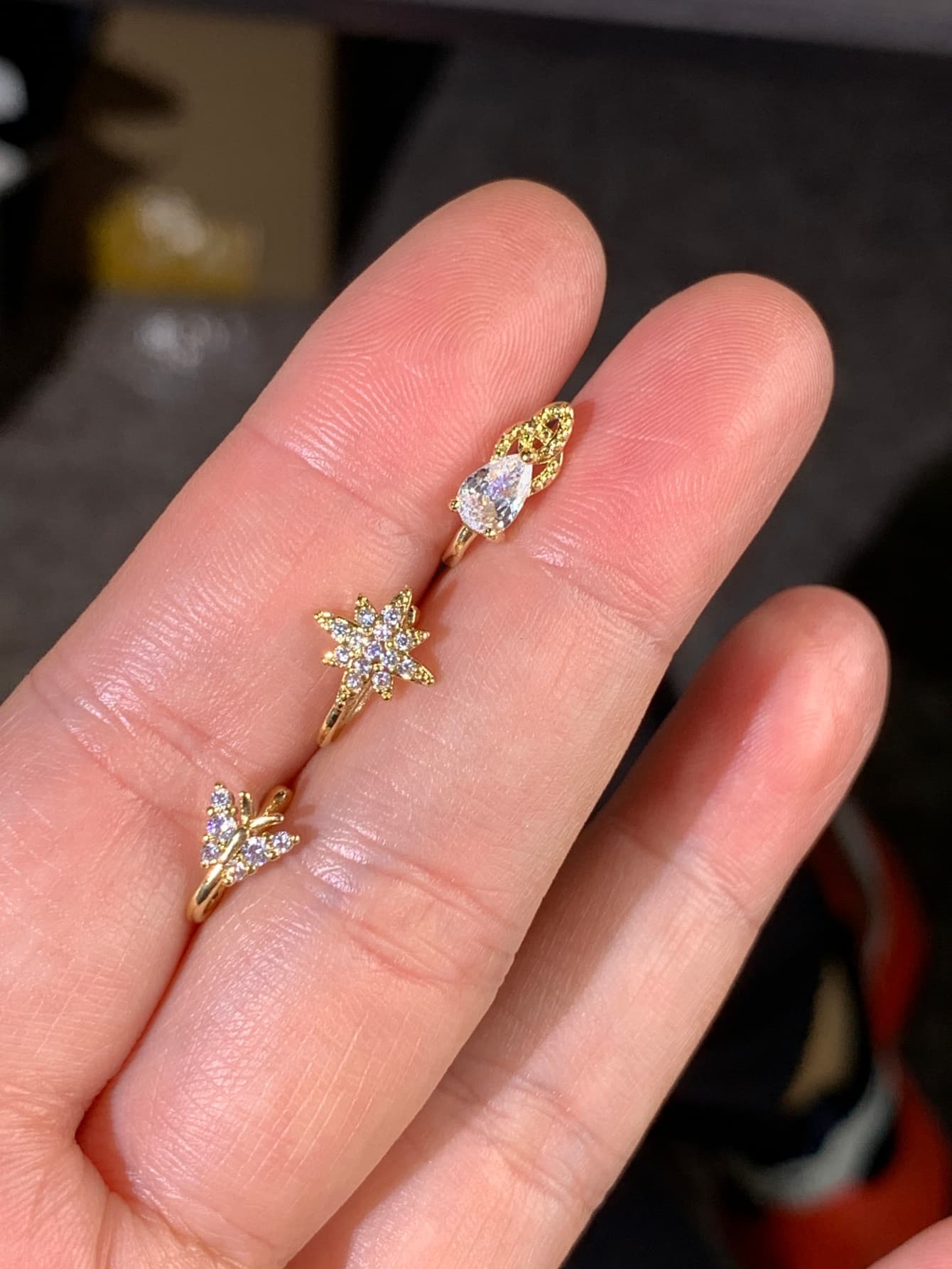 3-piece fashionable and elegan – обзор и цена Body Jewelry Nose Studs