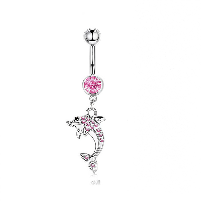1PCS Pink Crown Belly Button R – обзор и цена Body Jewelry And Piercing