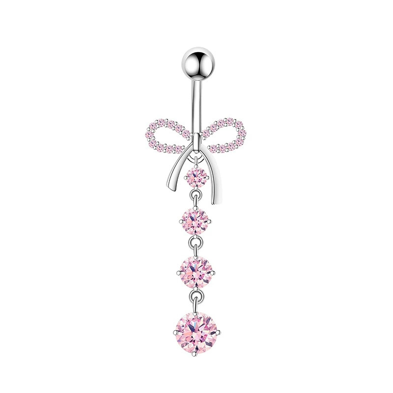 1PCS Pink Crown Belly Button R – обзор и цена Body Jewelry And Piercing