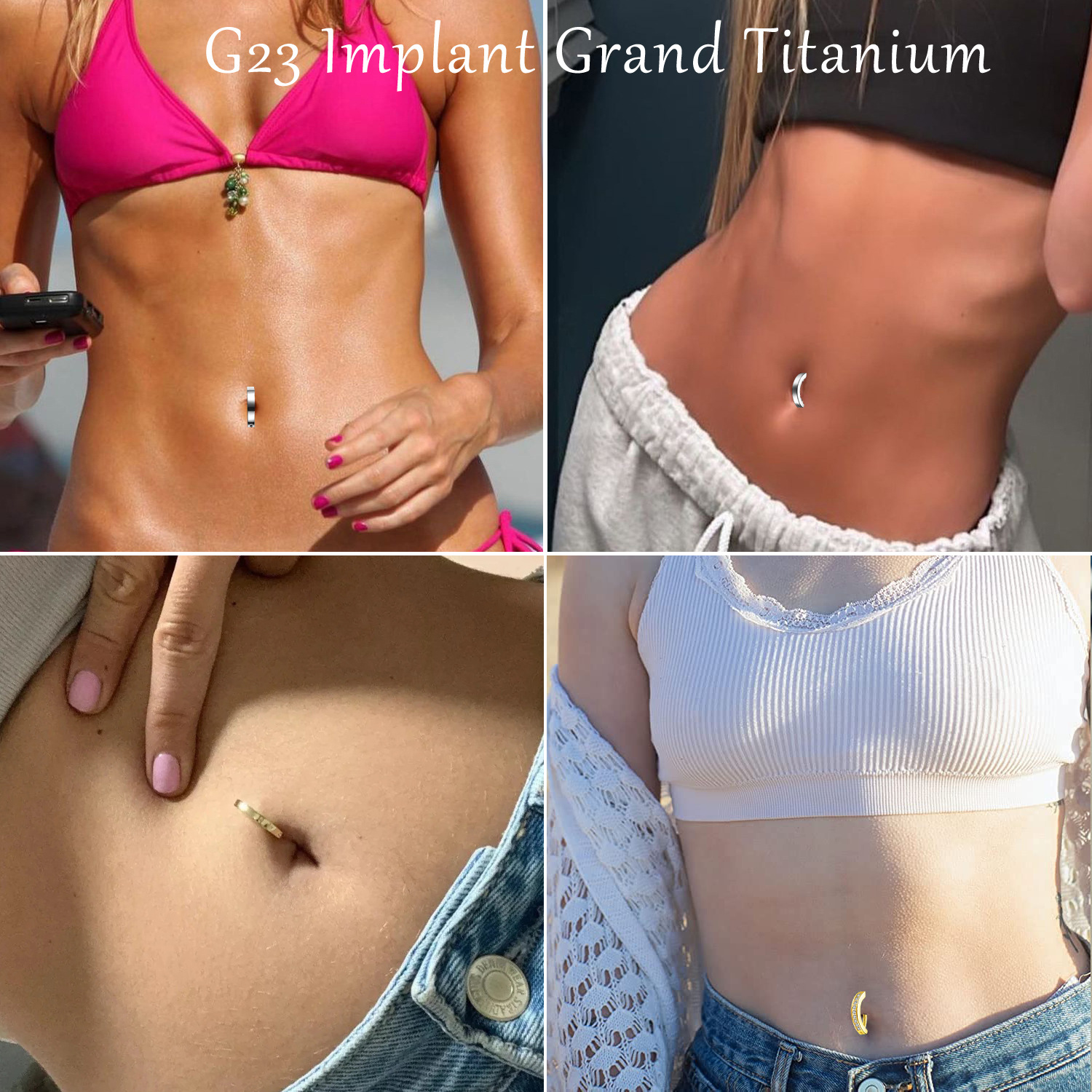 1PC G23 Titanium Belly Button  – обзор и цена Belly Bar Titanium