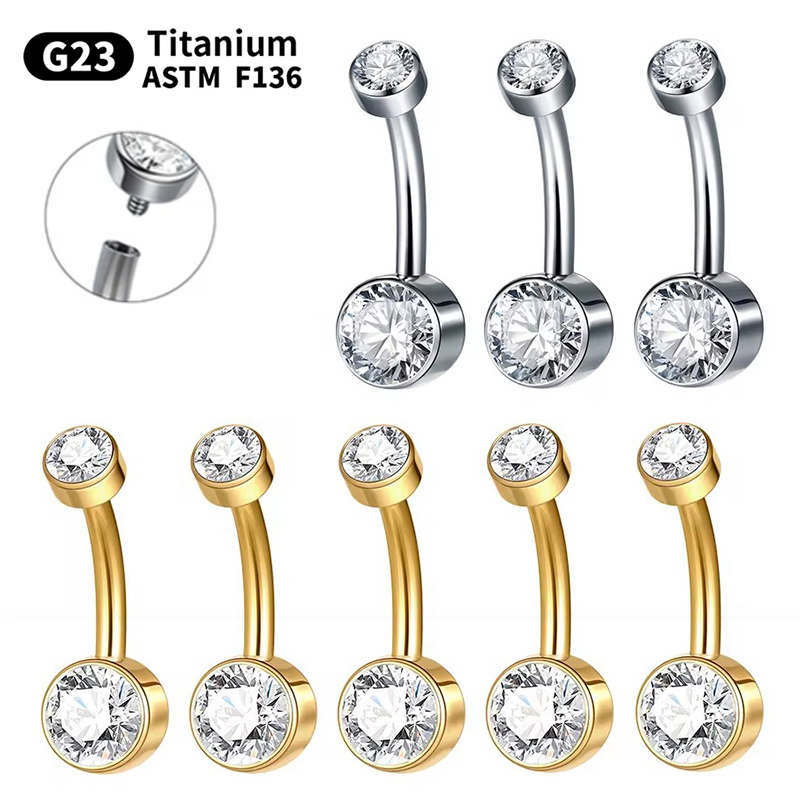 5/10Pcs Titanium Belly Button  – обзор и цена Belly Bar Titanium