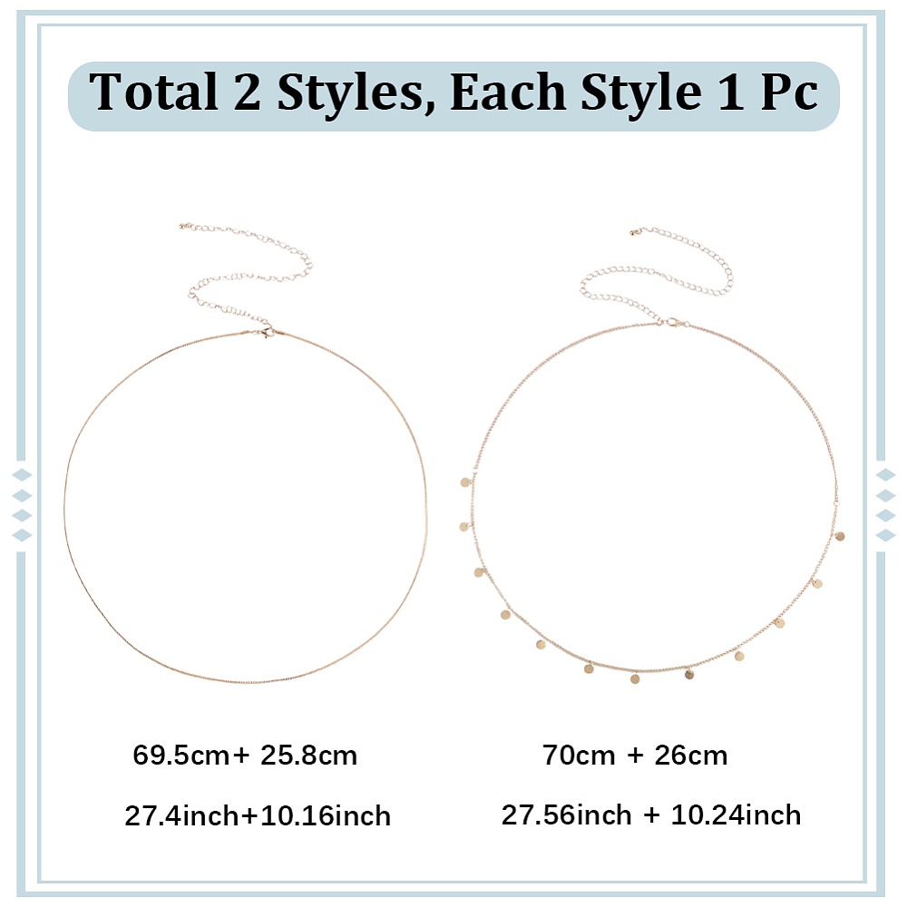 2Pcs Iron Waist Body Chain Bik – обзор и цена Body Jewelry Waist
