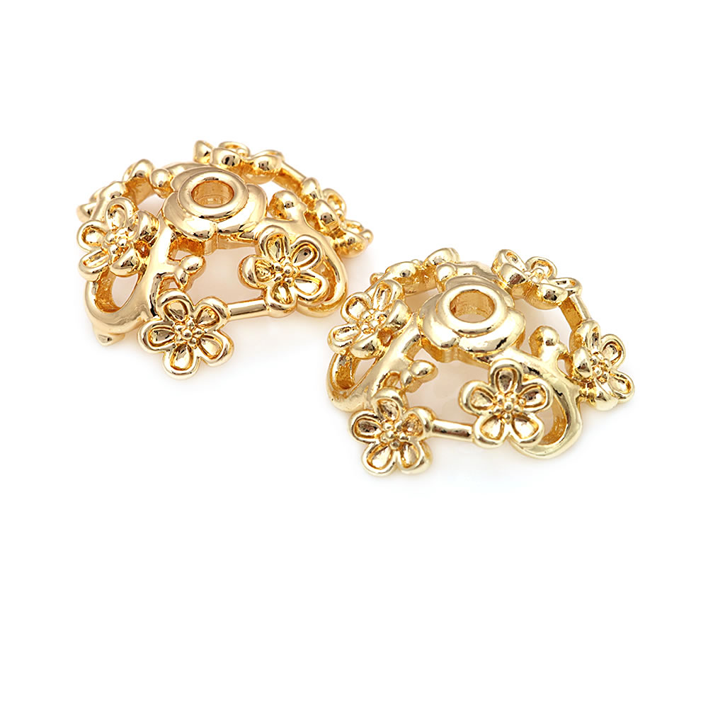 18K Gold Color Brass Flower Sh – обзор и цена Body Jewelry High Quality