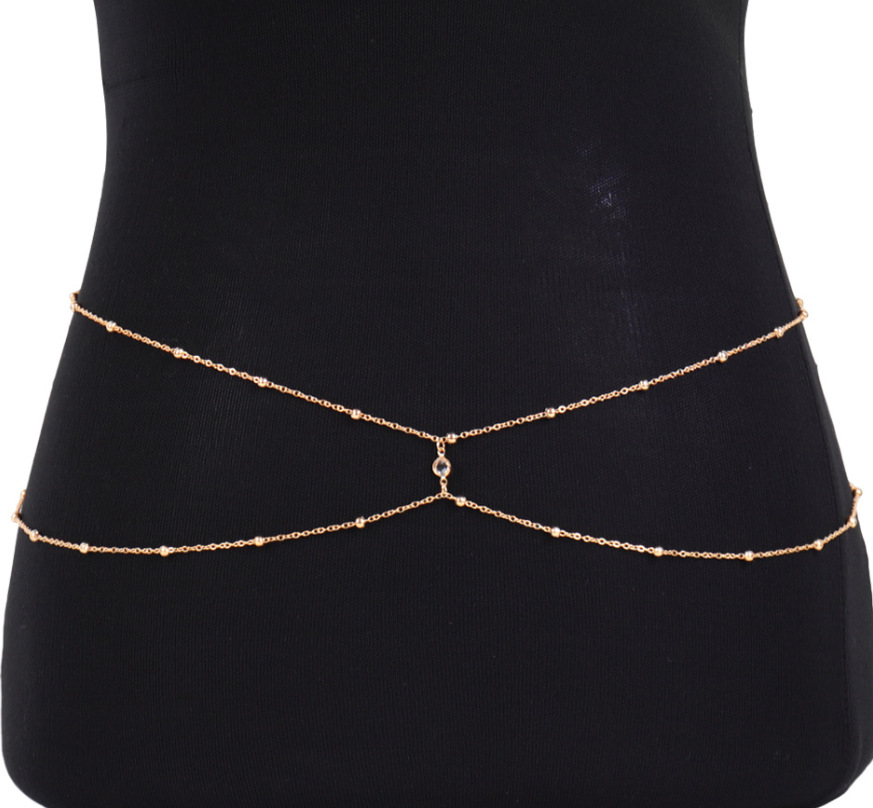 Clear Rhinestone Beaded Belly  – обзор и цена Body Jewellery