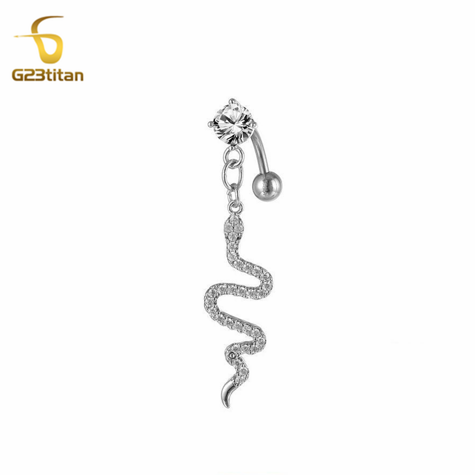 G23titan Animal Snake Dangle R – обзор и цена Belly Bar Titanium
