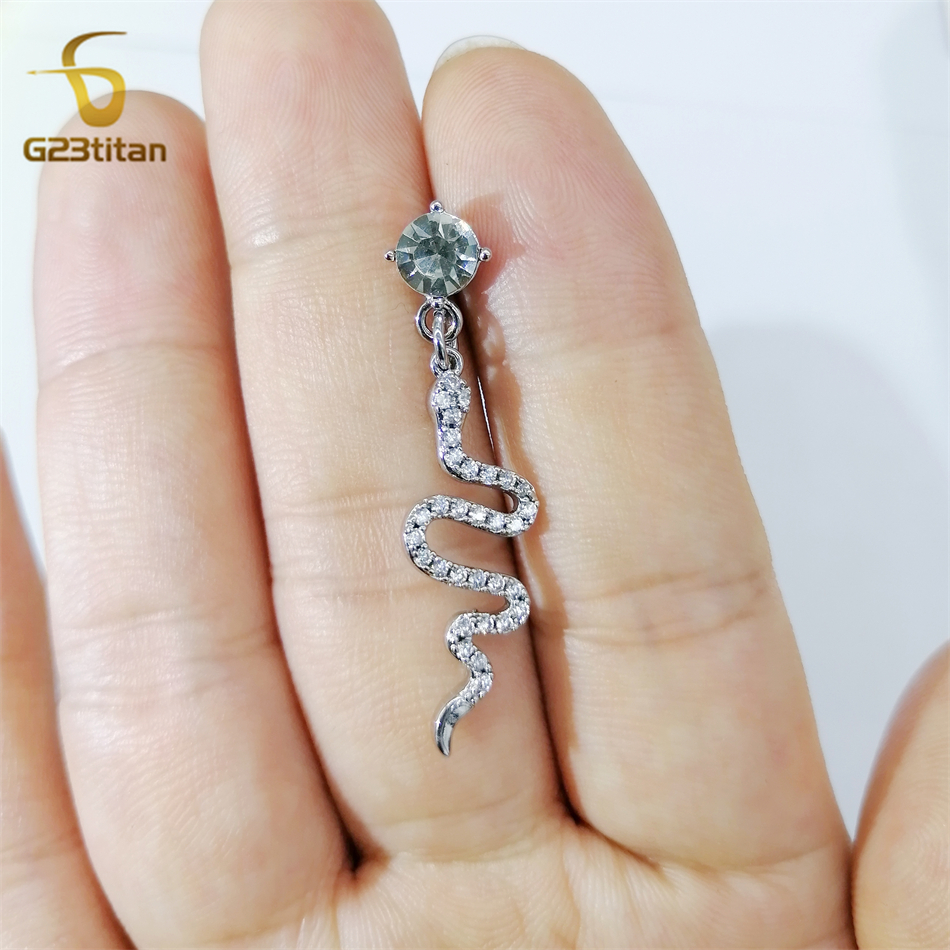 G23titan Animal Snake Dangle R – обзор и цена Belly Bar Titanium