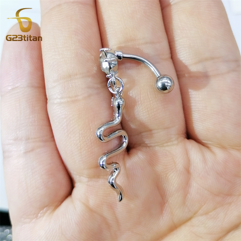 G23titan Animal Snake Dangle R – обзор и цена Belly Bar Titanium