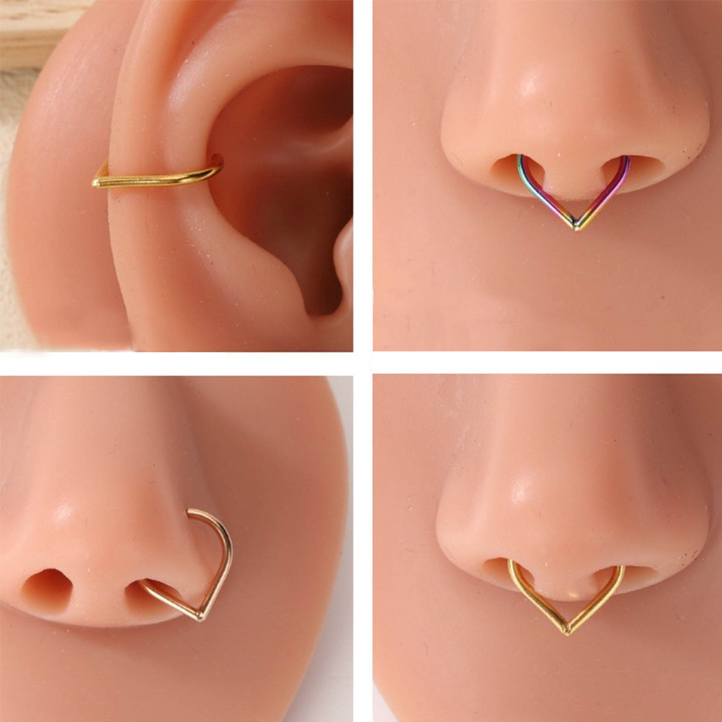 5Pcs Stainless Steel Fake Nose – обзор и цена Body Jewelry Nose Studs