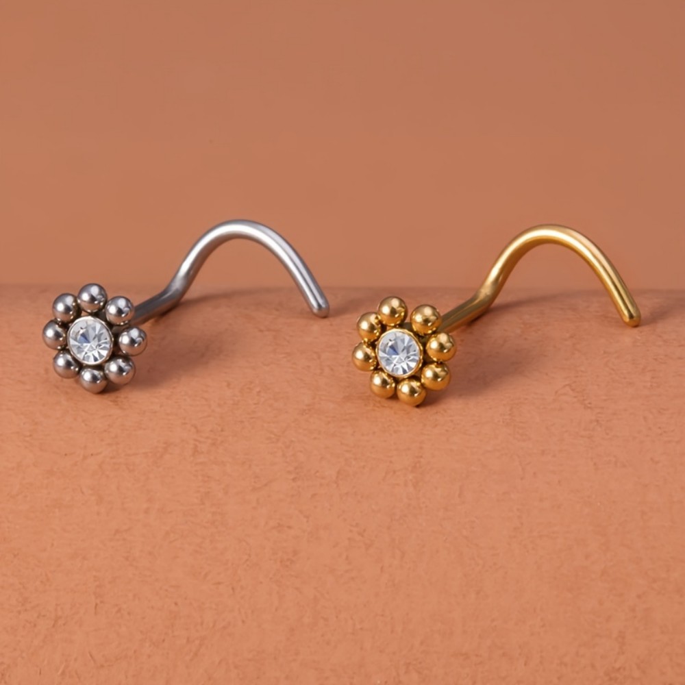 1pc of Flower-Shaped Screw Nos – обзор и цена Nostril Screw Pin