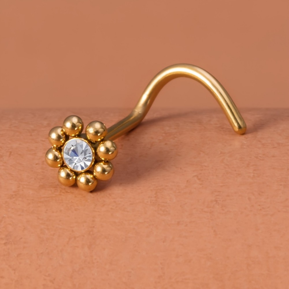 1pc of Flower-Shaped Screw Nos – обзор и цена Nostril Screw Pin