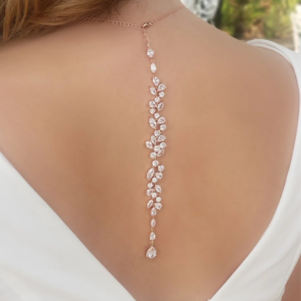 Crystal Leaf Backdrop Necklace – обзор и цена Body Jewellery