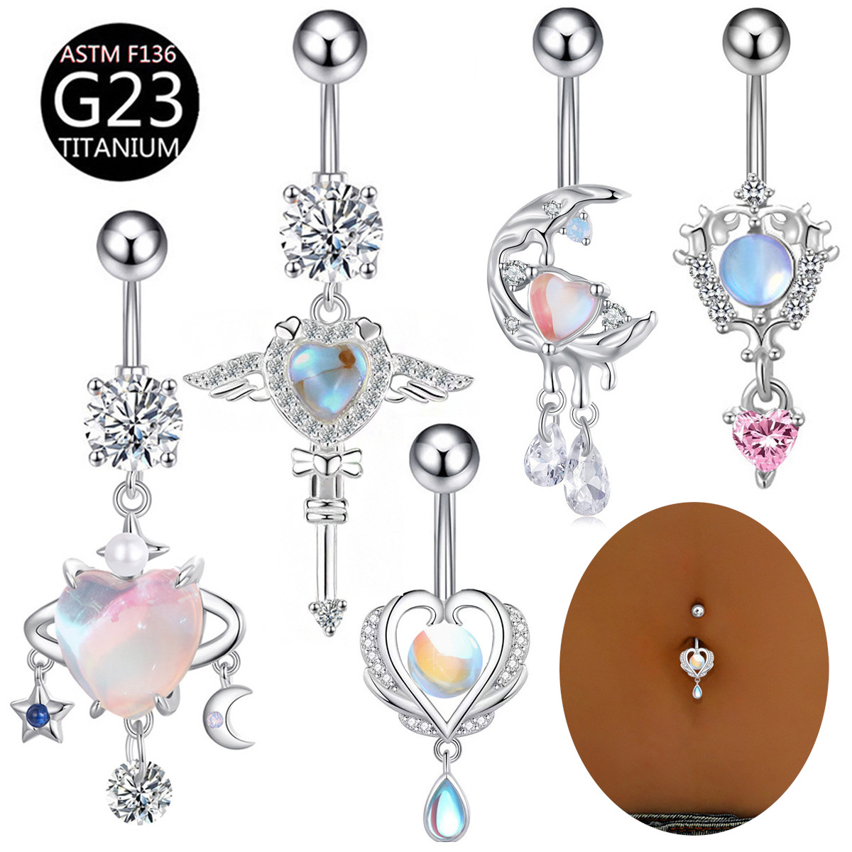 G23 Titanium Pin Belly Button  – обзор и цена Belly Bar Titanium