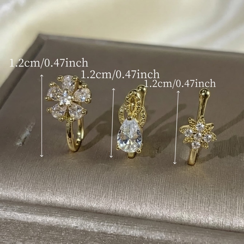 3-piece French style minimalis – обзор и цена Body Jewelry Nose Studs