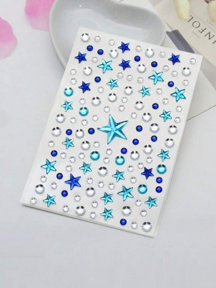 Blue Star And Crystal Face Gem – обзор и цена Body Jewelry And Piercing