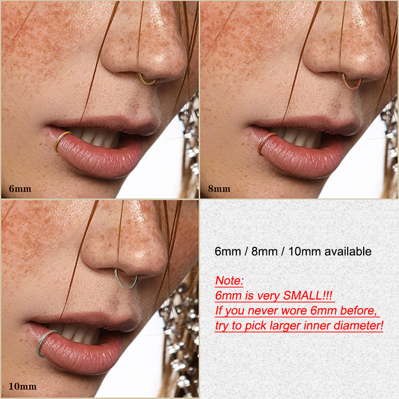 6pcs/lot Hypoallergenic Nose R – обзор и цена Body Jewelry Nose Studs