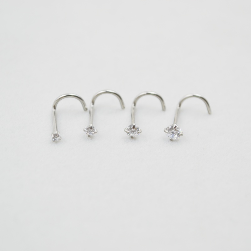 Wholesale 50pcs/Lot 20G Sliver – обзор и цена Nostril Screw Pin