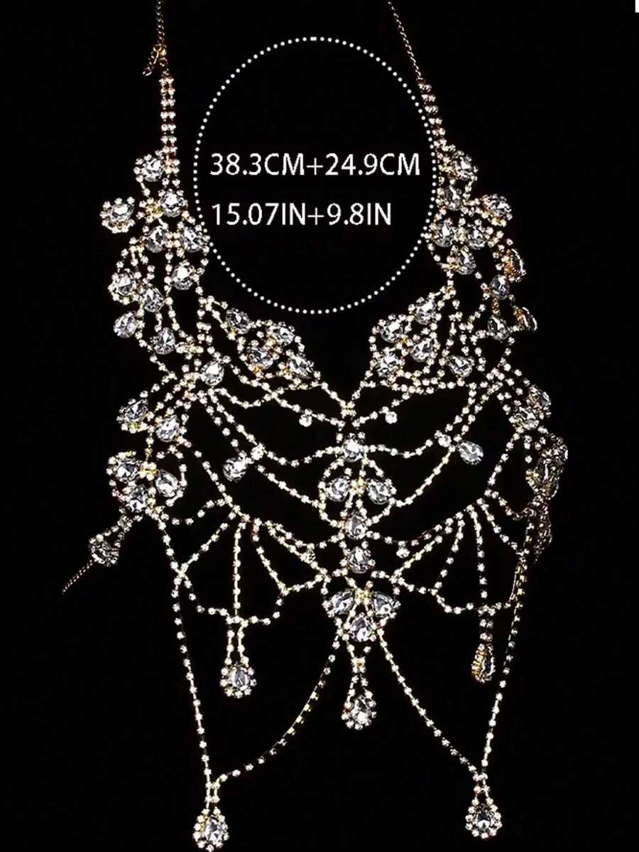 Rhinestone Body Chain Bra Neck – обзор и цена Body Jewelry For Women