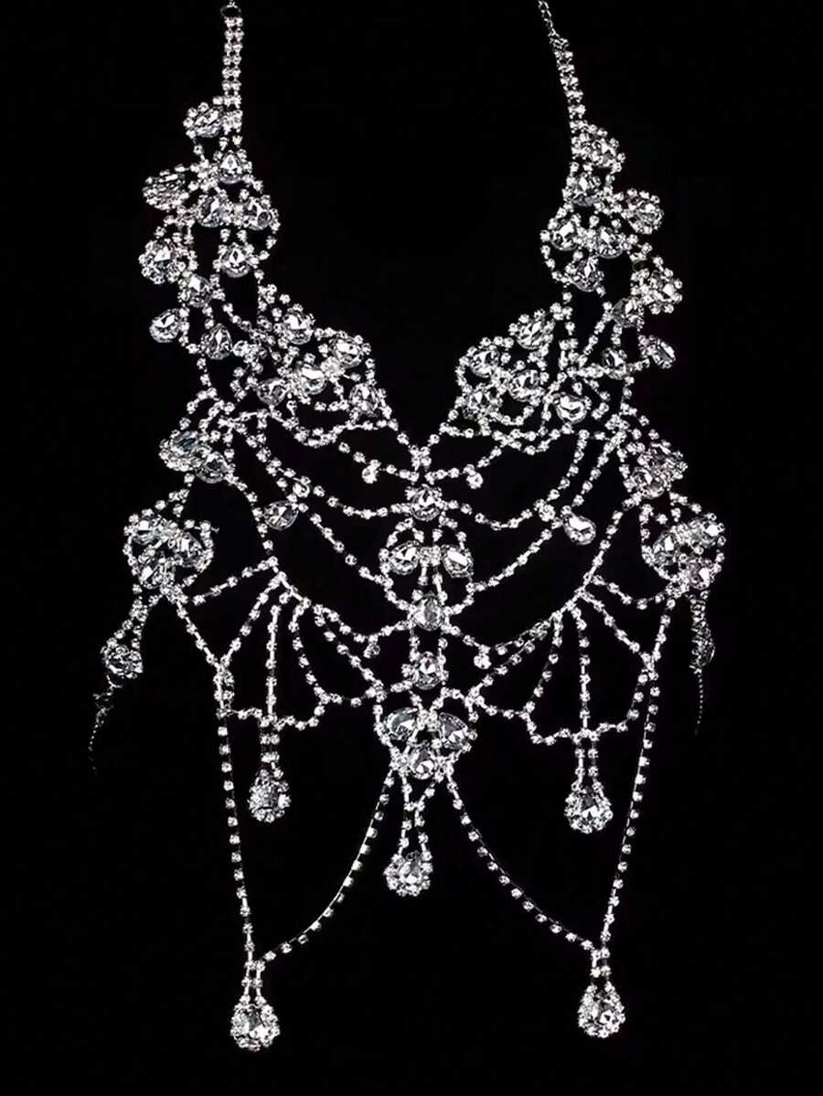 Rhinestone Body Chain Bra Neck – обзор и цена Body Jewelry For Women