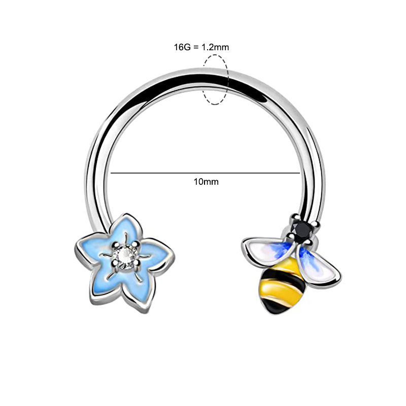 16G Septum Ring Daith Piercing – обзор и цена Body Jewelry Nose Studs