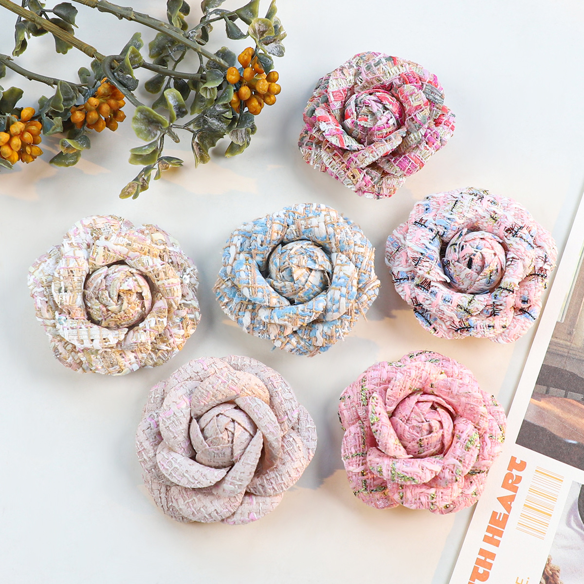 6CM Camellia Brooch for Women  – обзор и цена Body Jewelry High Quality