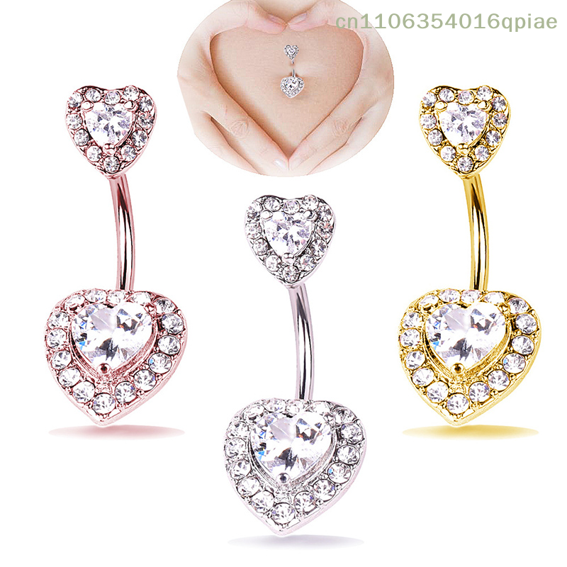 （Summer4）Crystal Heart Navel B – обзор и цена Body Jewelry And Piercing