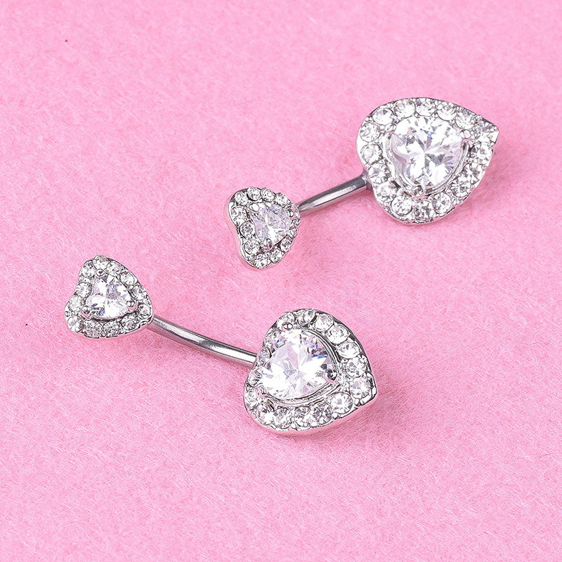 （Summer4）Crystal Heart Navel B – обзор и цена Body Jewelry And Piercing