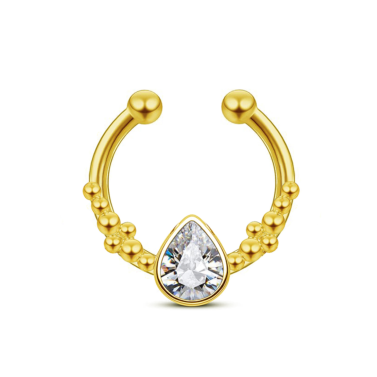Stainless Steel Horseshoe Wate – обзор и цена Body Jewelry Nose Studs